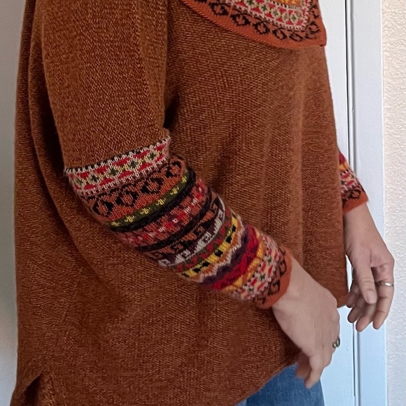 Brown Alpaca Peruvian Sweater size M/L - Picture 4 of 5